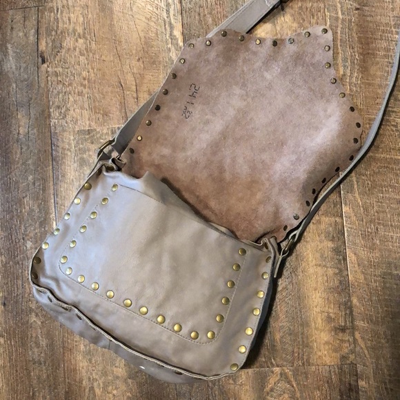 Italy Studded Leather Renaissance Medieval Style Bag Purse Rustic LARP - Picture 3 of 8